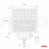 Proiector LED pentru Off-Road, ATV, SSV, cu functie de semnalizare, culoare 6500K, 3360 lm, tensiune 9 - 36V, dimensiuni 110 x 110 mm
